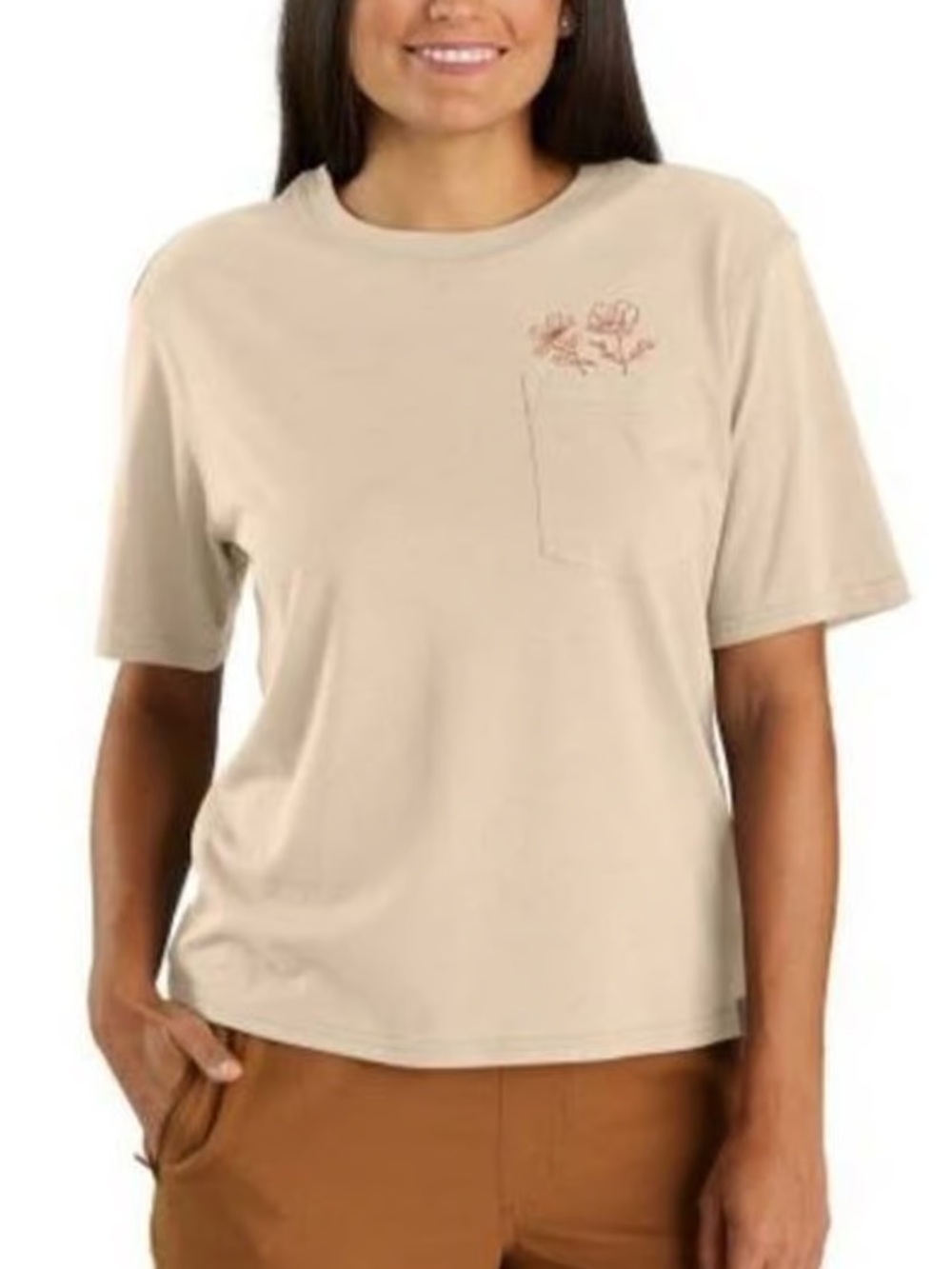 Carhartt TENCEL Fiber Series Loose Fit Short-Sleeve Flower Pocket T-Shirt